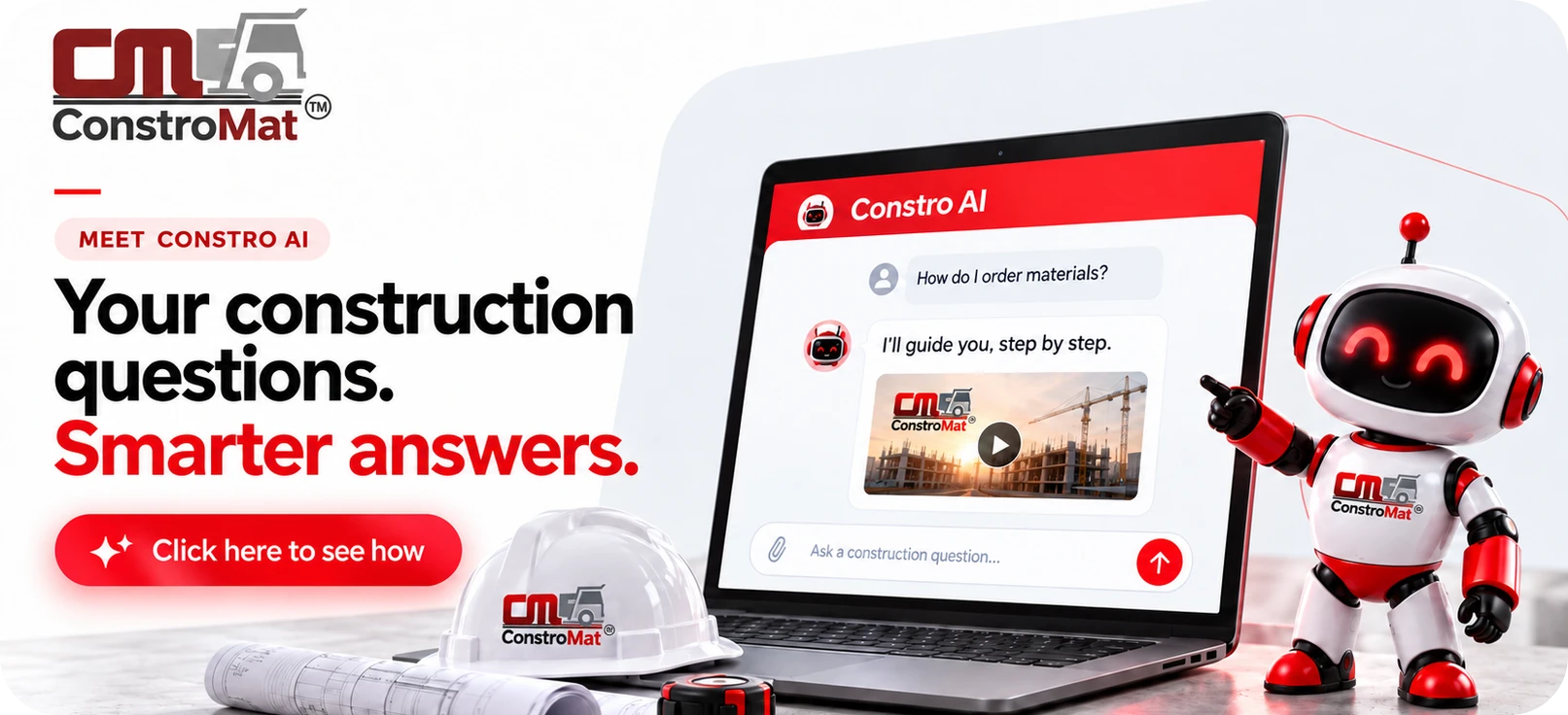 Meet Constro AI: your construction questions, smarter answers. Click here to see how.